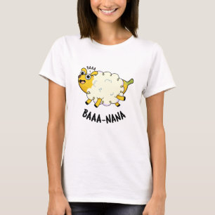 Baa-nana Lustiger Bananen-Schaf-Wortwitz T-Shirt