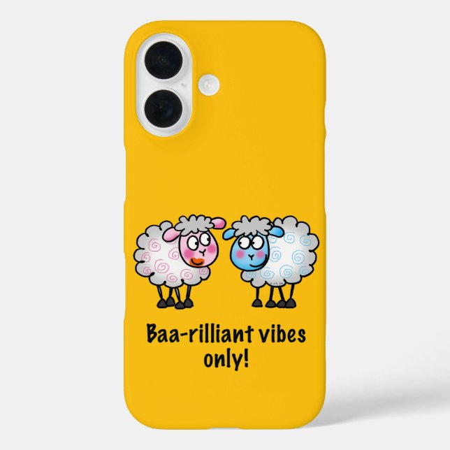 Baa-rilliant - Süßes Cartoon-Schaf-Paar Case-Mate iPhone Hülle (Rückseite)