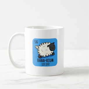 Baa-rium Funny Sheep Chemistry Pub Kaffeetasse
