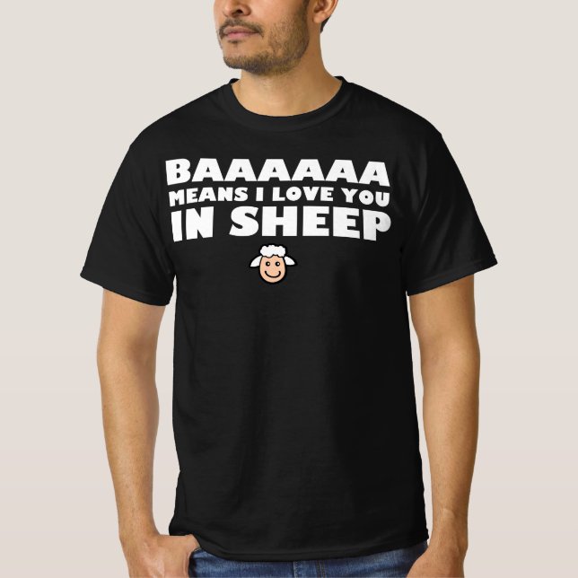 Baaa bedeutet, dass ich Sie in Schafe Liebe - Funn T-Shirt (Vorderseite)