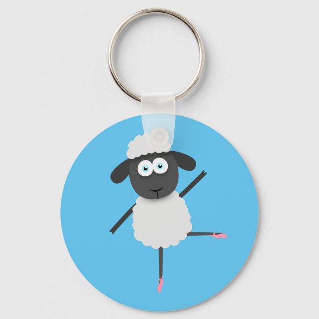 Baaa llerina schlüsselanhänger (Vorderseite)