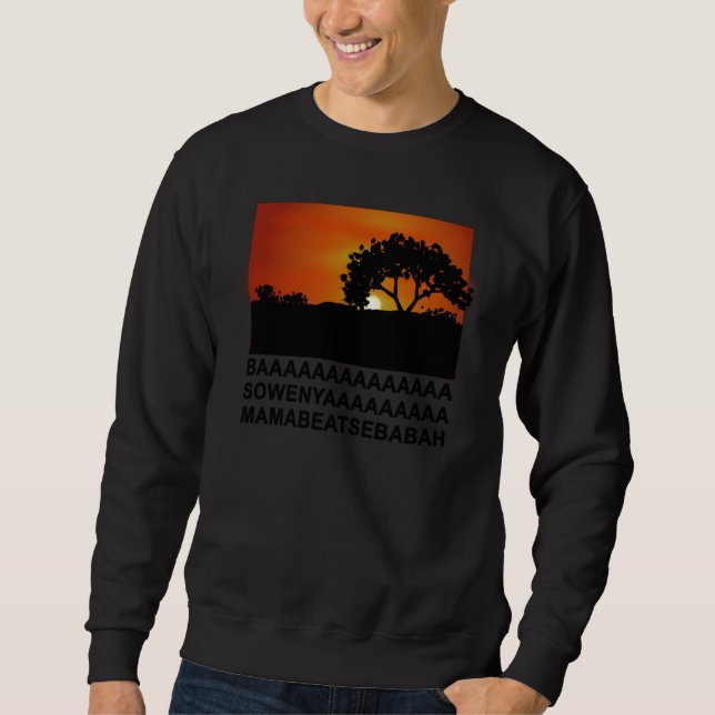 BAAA SOWENYAAA African King Lion Sweatshirt (Vorderseite)
