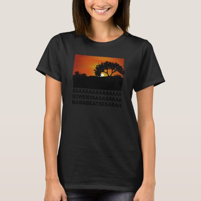 BAAA SOWENYAAA African King Lion T-Shirt (Vorderseite)