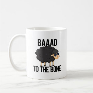 Baaad zum Knochen-Funny Black Sheep Puff Kaffeetasse