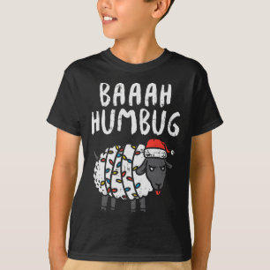 Baaah Humbug Sheep Xmas Lights Fun Anti Christmas T-Shirt