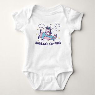 Baabaa's Co-Pilot - Einhorn Flugzeug Baby Strampler