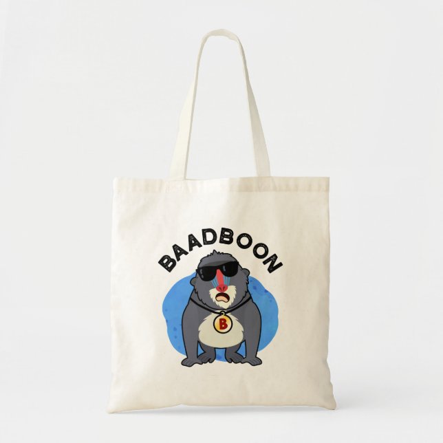Baadboon Funny Bad Baboon Pun Tragetasche (Vorne)