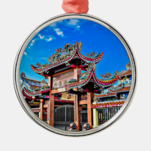 Baan Sing The Old Town Yasothon, Thailand Ornament Aus Metall