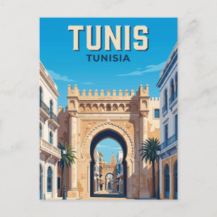 Bab Bhar Tunesien Postkarte