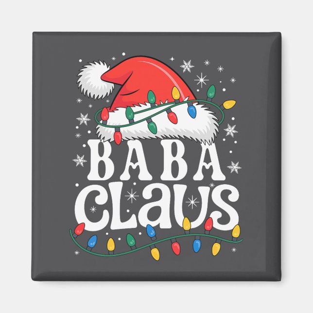 Baba Claus Funny Xmas Christmas Grandma Holiday St Magnet (Vorne)