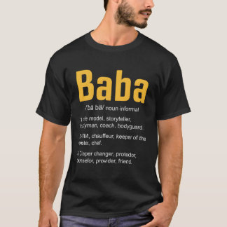 Baba Definition Arabischer Vater Vathers Day Iran T-Shirt