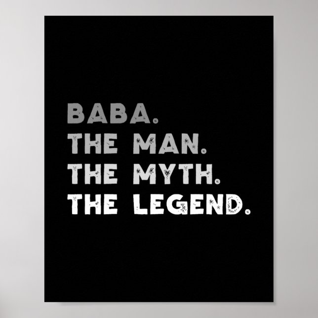 baba der Mann der Mythos der Legende coole Baba Poster (Vorne)