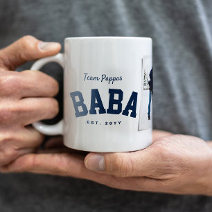 Baba griechischer Papa sportlicher ein Foto zum Va Kaffeetasse