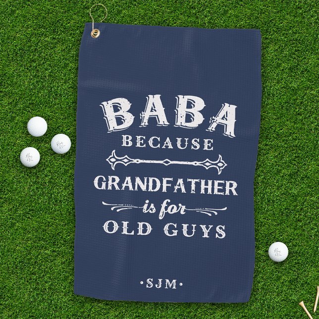 Baba | Großvater ist für alte Typ Golfhandtuch (Von Creator hochgeladen)