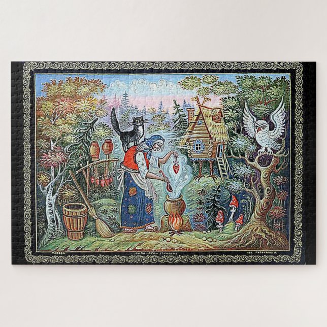 BABA JAGA RUSSIAN FOLKLORE PUZZLE (Horizontal)