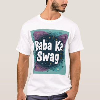 Baba Ka Swag | Bold Desi Abstract Hindi Graphic T-Shirt