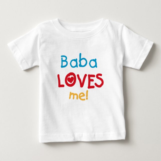 Baba Lieben Me T - Shirt und Geschenke (Vorderseite)