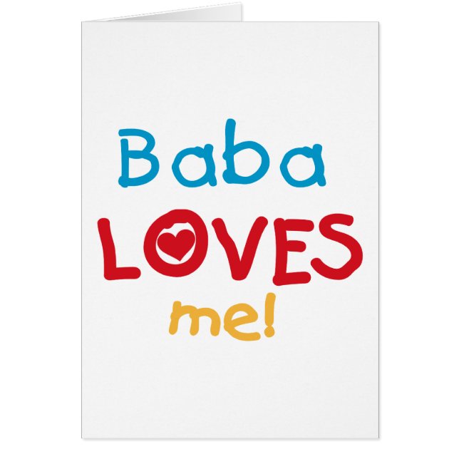 Baba Lieben Me T - Shirt und Geschenke (Vorne)