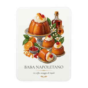 Baba Napoletano – Vintage italienisches Dessert Magnet