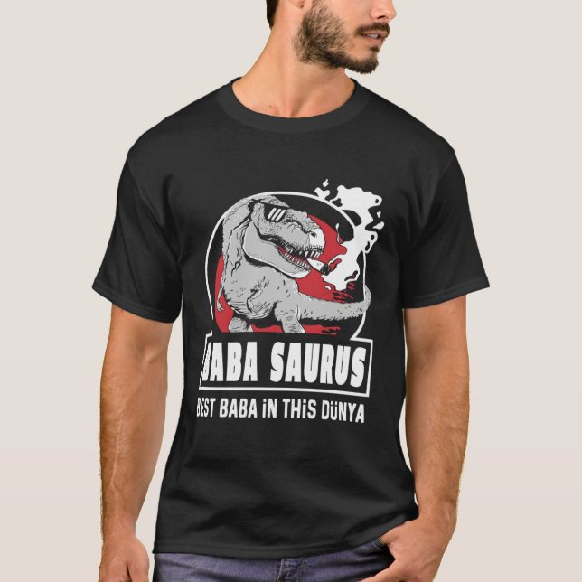 Baba Saurus Turkish  Fantastic Father s Day T-Shirt (Vorderseite)