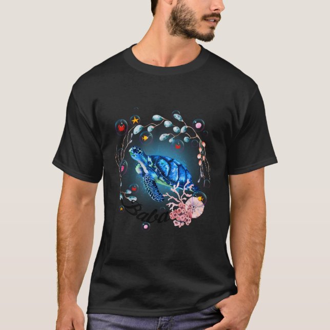 Baba Turtle Ocean Creature Ocean T-Shirt (Vorderseite)