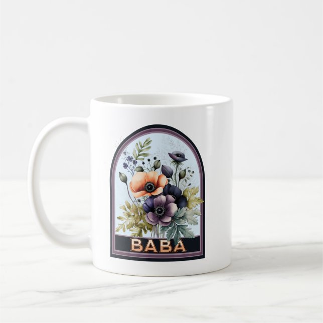 Baba Vintag Floral Großmutter Kaffeetasse (Links)