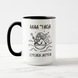 Baba Yaga Tasse. Babushka. Baba Yaga Kitchen Witch Tasse