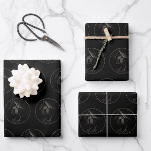 Baba Yagas Hütte Gruselvolkskunde Geschenkpapier Set