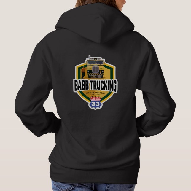 Babb Trucking Hoodie Design (Rückseite)