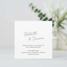 Babbette Minimalistisch Moderne Hochzeit