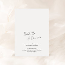 Babbette Minimalistisch Moderne Hochzeit
