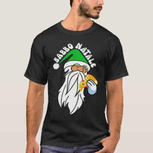Babbo Natale italienischer Weihnachtsmann isst Piz T-Shirt
