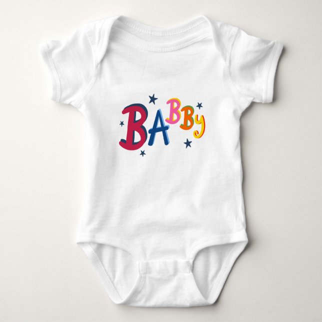 BABBY Black Country Words Baby Bodysuit Strampler (Vorderseite)