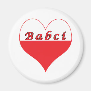 Babci Polnisches Herz Magnet