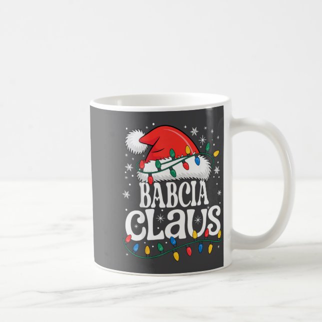 Babcia Claus Funny Xmas Christmas Grandma Holiday  Kaffeetasse (Rechts)