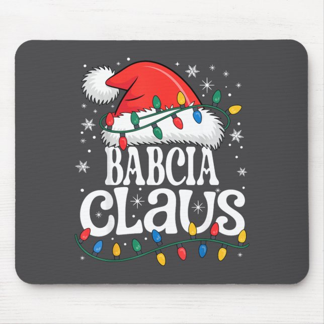 Babcia Claus Funny Xmas Christmas Grandma Holiday  Mousepad (Vorne)