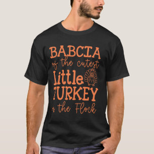Babcia der Niedlichen kleinen Türkei in der Flock  T-Shirt