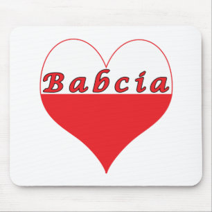 Babcia Polnisches Herz Mousepad