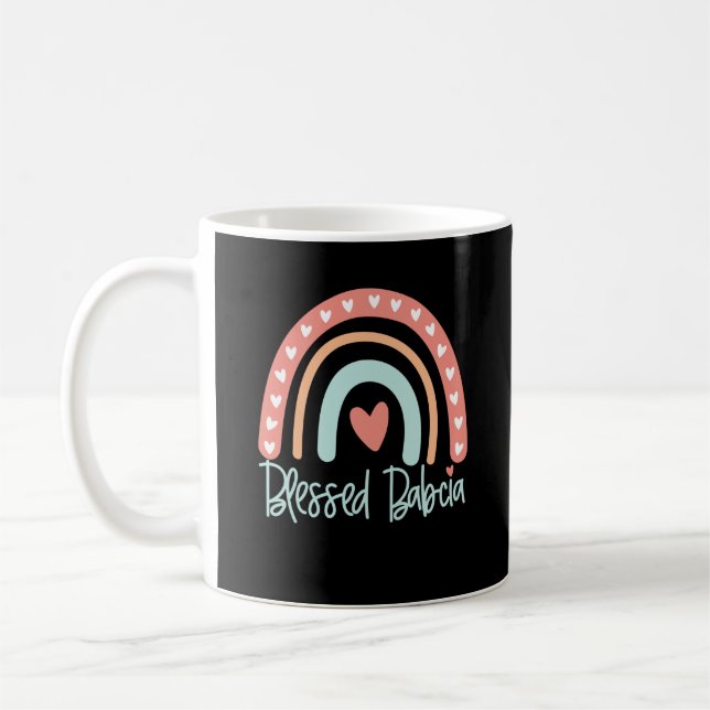 Babcia polnisches Oma-Geschenk Kaffeetasse (Links)