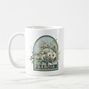 Babcia Vintag Floral Großmutter Kaffeetasse
