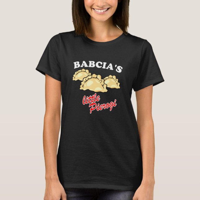 Babcias Little Pierogi Polish Food Polska T-Shirt (Vorderseite)