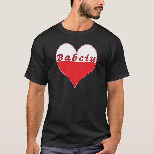 Babciu Polnisches Herz T-Shirt (Vorderseite)