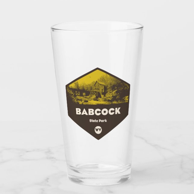 Babcock Staat Park West Virginia Glas (Vorderseite)