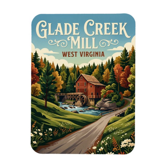 Babcock State Park USA Magnet (Vertikal)