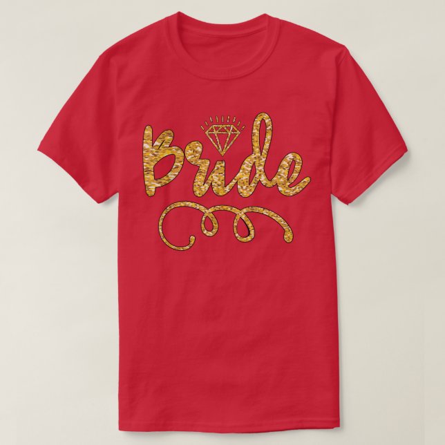 Babe Bride Trendy Retro Bride Squad Stamm Hochzeit T-Shirt (Design vorne)