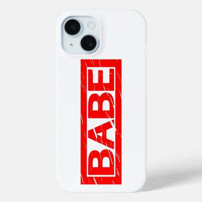 Babe Briefmarke Case-Mate iPhone Hülle (Rückseite)