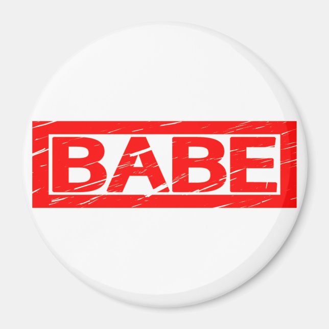 Babe Briefmarke Magnet (Vorne)