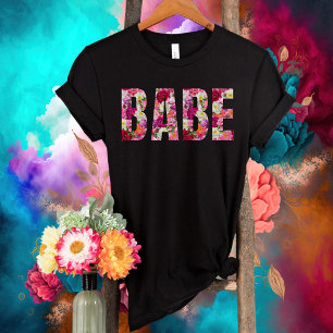 Babe Floral Brautparty-Junggeselinnen-Abschied-Bri T-Shirt