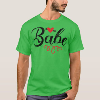 Babe Heart Vintag Bride Bridesmaid Bachelorette P T-Shirt