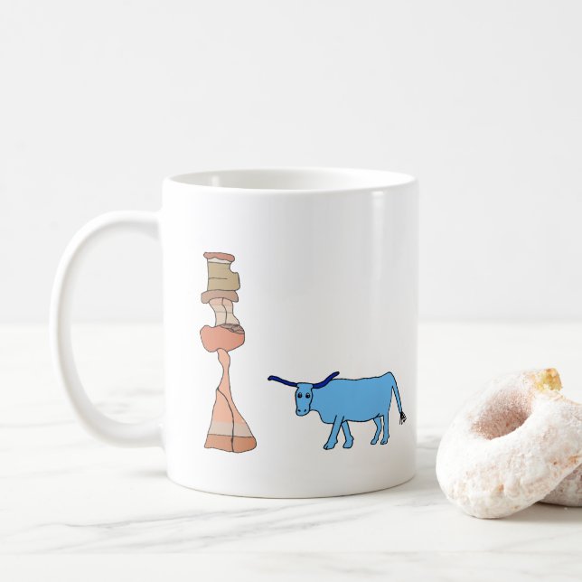 Babe mit dem Turm von Hoodoos Kaffeetasse (Mit Donut)